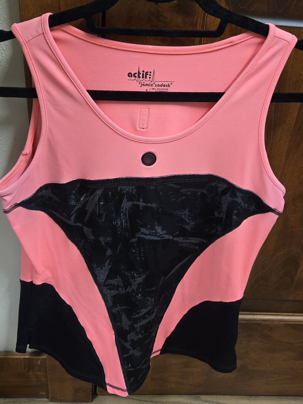 Jamie Sadock Activ Pink & Black tank. Size Small. EUC!